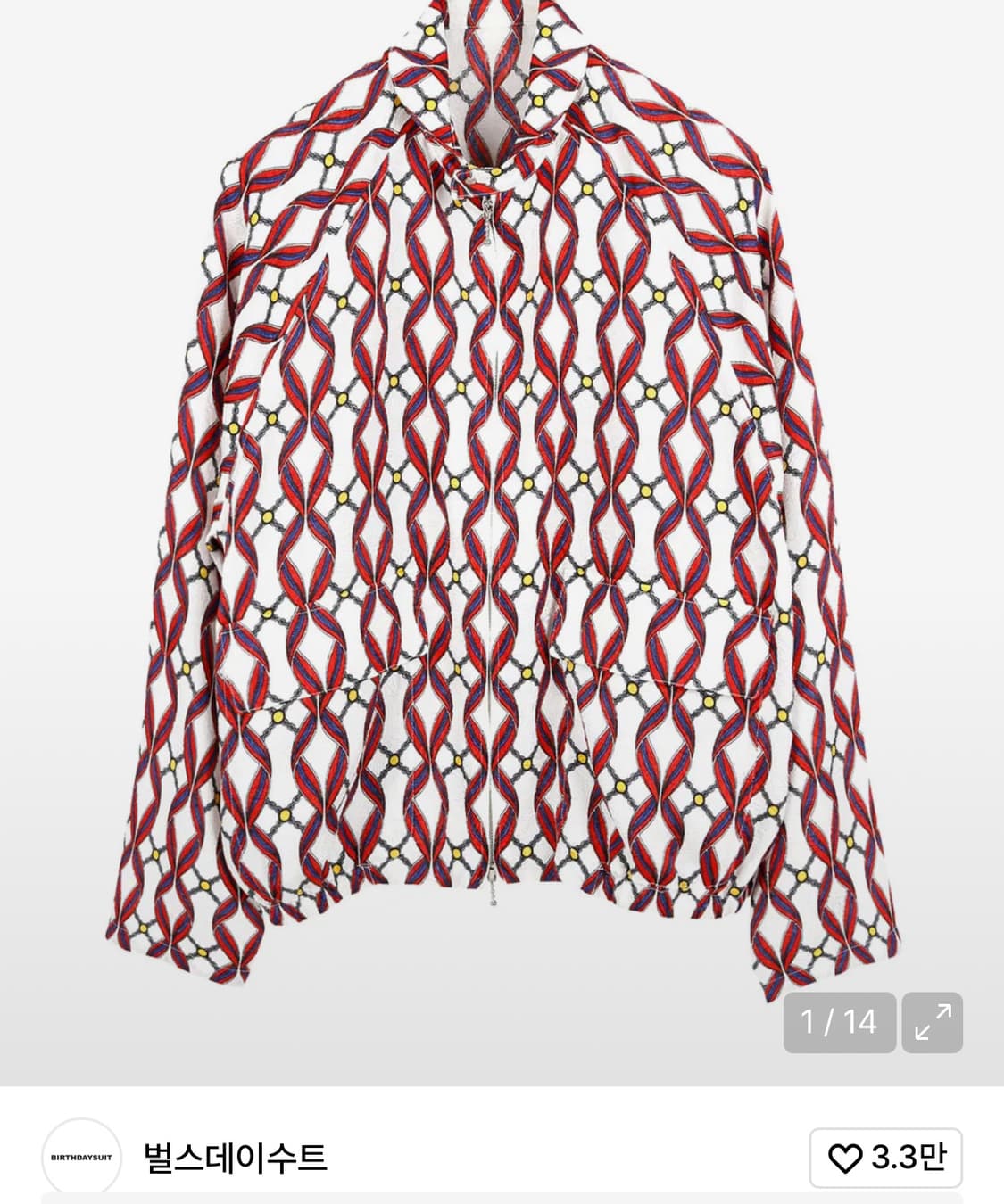 벌스데이수트 블루종 (L) / 정가 17만1천원, 1회 착용 상품이미지2