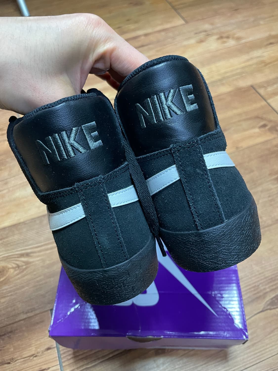 나이키 블레이저 블레이져 줌 미드 블랙 화이트 신발 상품이미지3