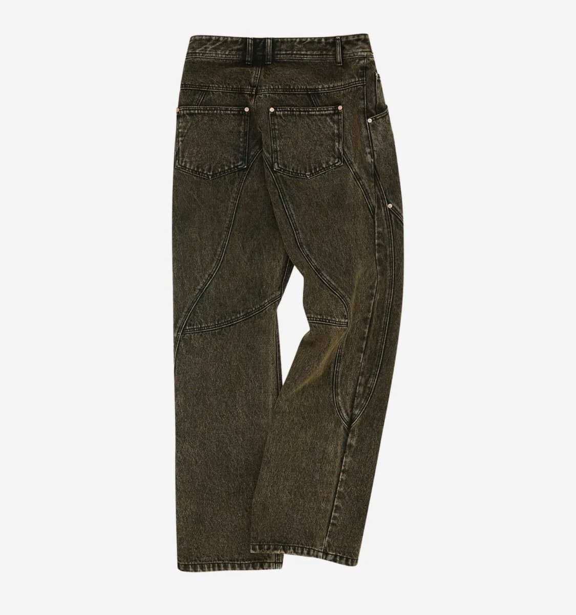 (36)앤더슨벨 브릭 커브 패널 와이드 진 브라운 상품이미지4