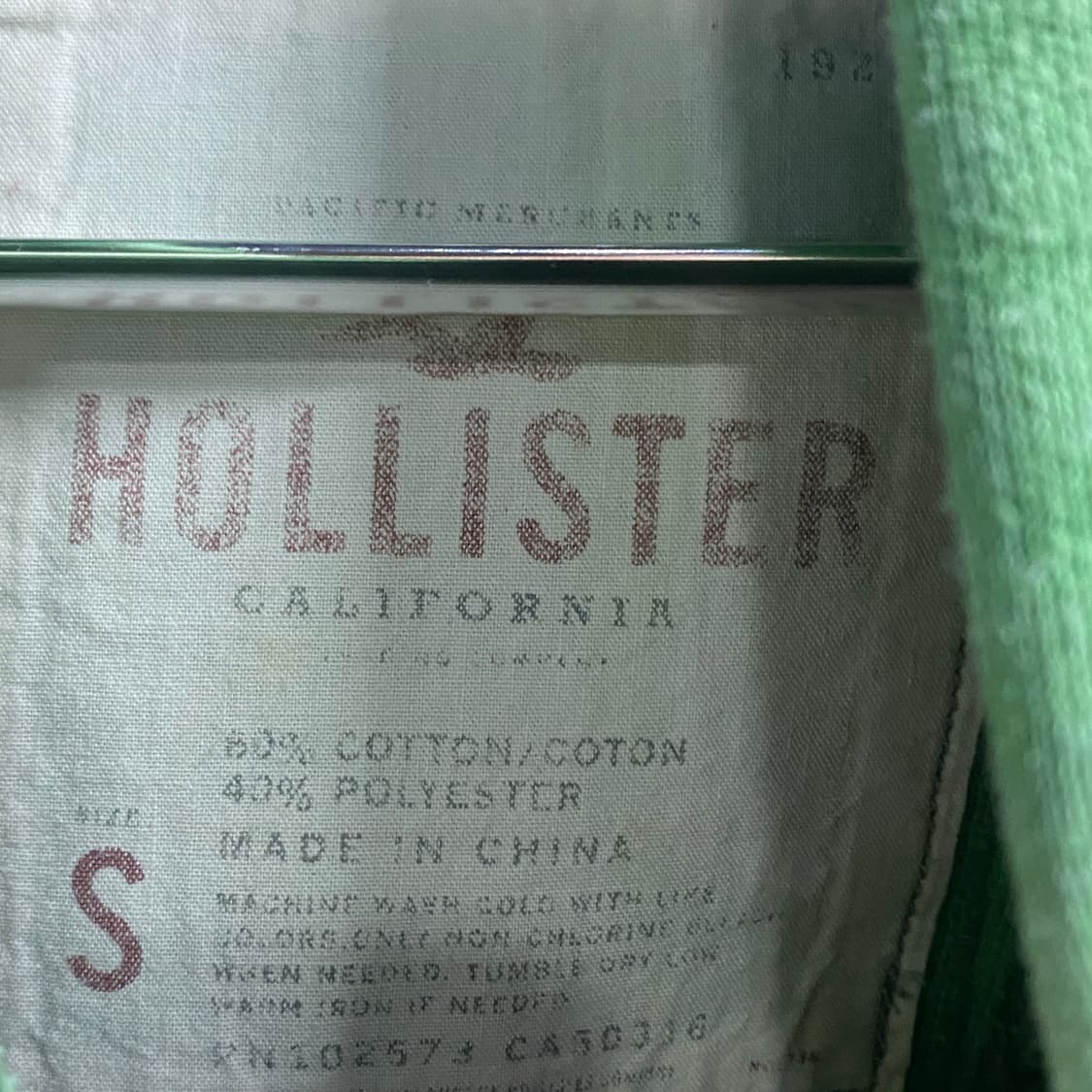 홀리스터 자수 빅로고 그린 후드집업 B3222 상품이미지4