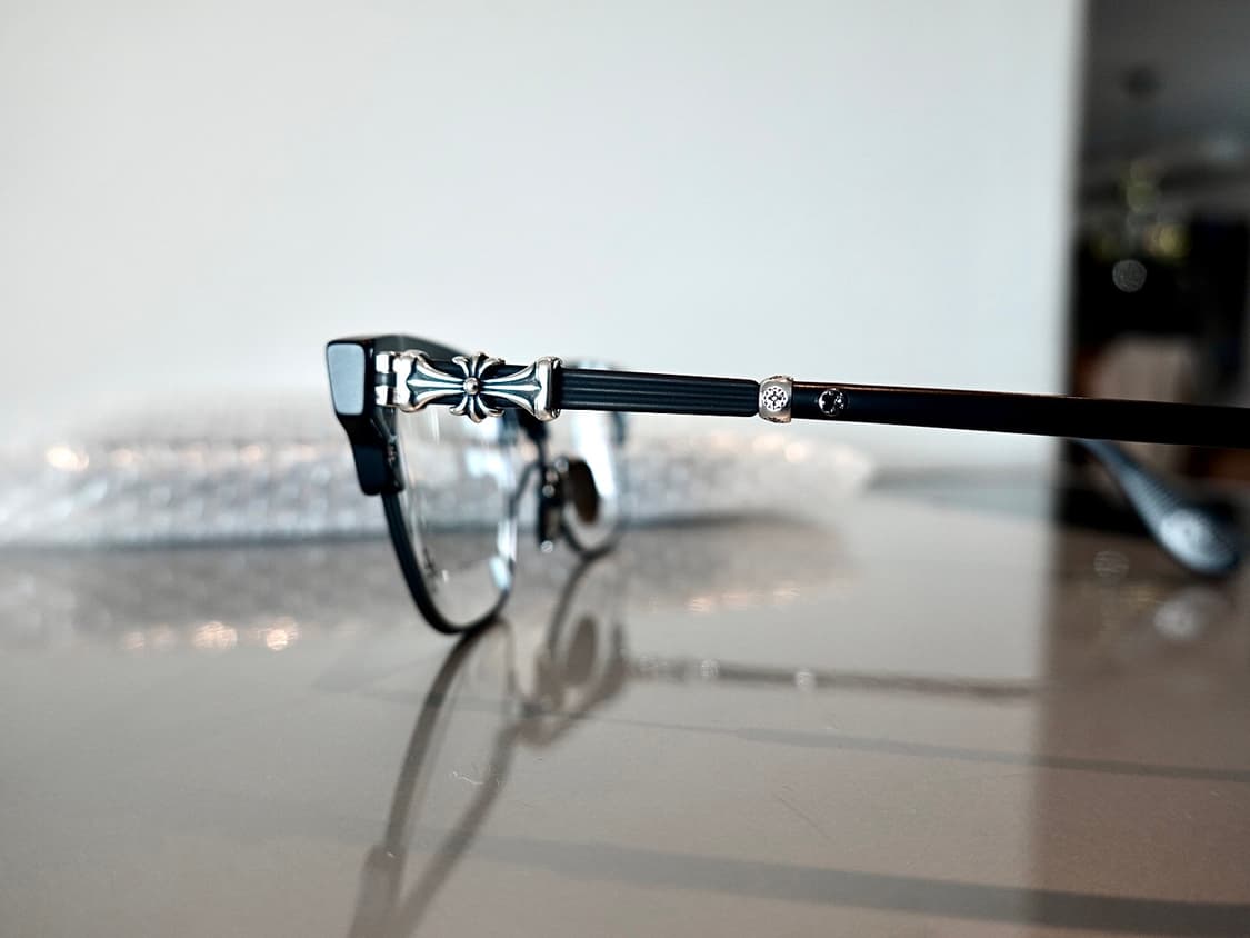 크롬하츠 보넨노이슈어2 MBK 맷블랙/실버 안경 상품이미지4