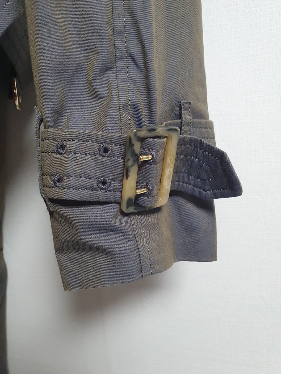 버버리 런던 미스틱 카키 스모키 트렌치코트 S 상품이미지6