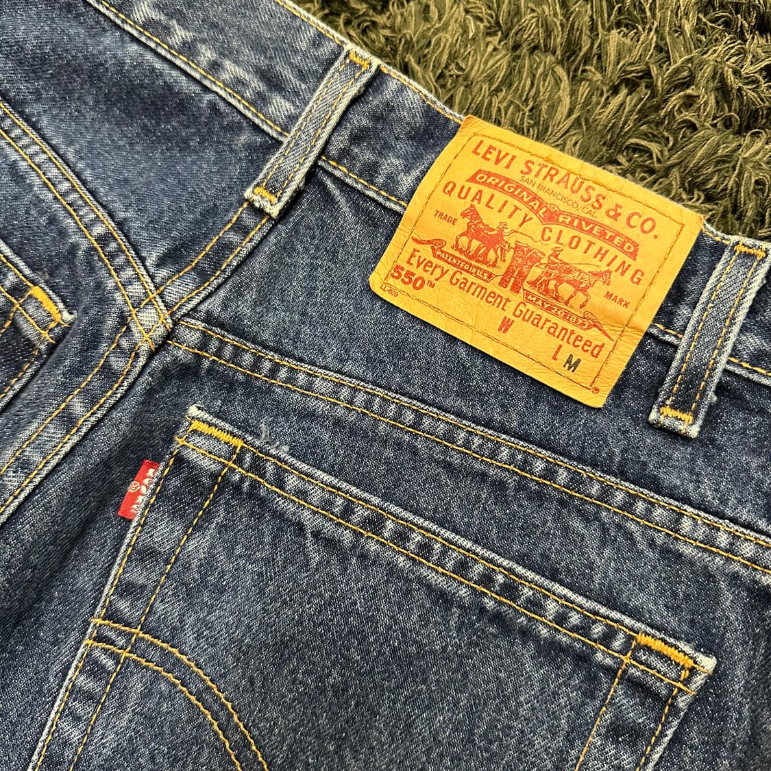 (27inch) 빈티지 리바이스 데님 쇼츠 청 반바지 상품이미지3