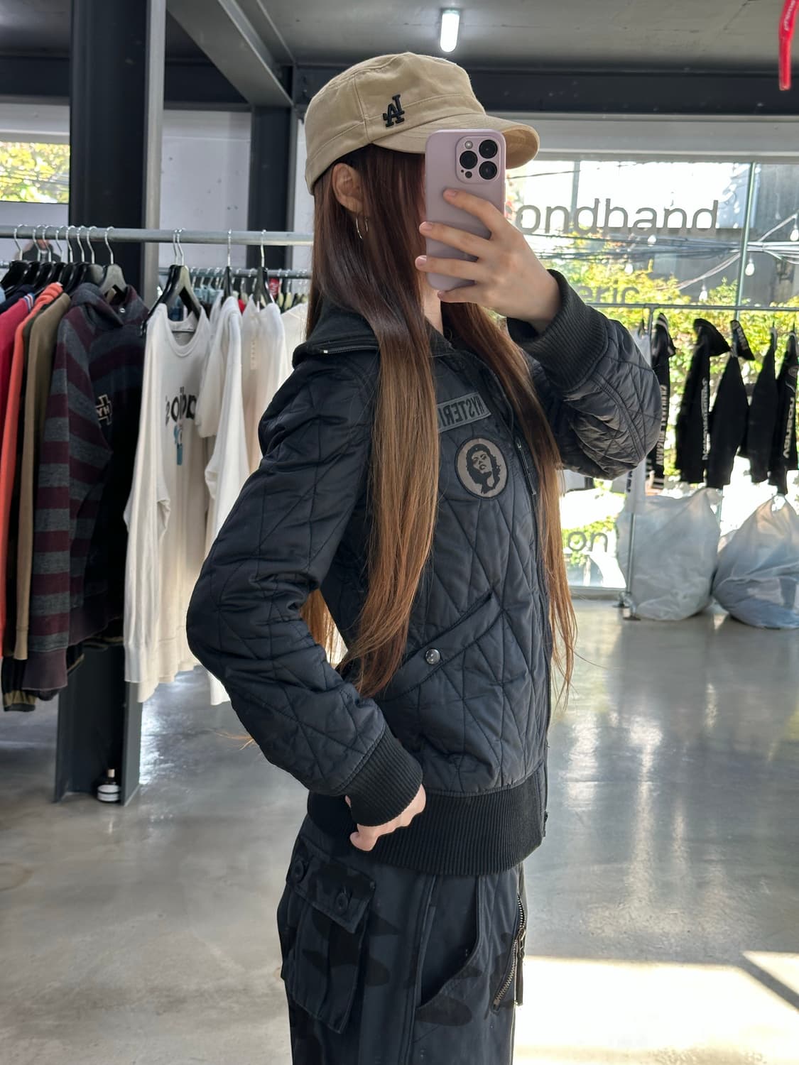 히스테릭글래머 Y2k 포켓 하이넥투웨이 퀼팅자켓 상품이미지5