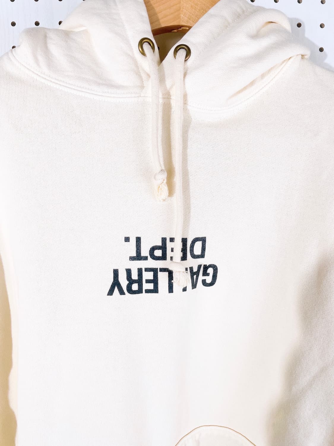 (정품/새상품) 갤러리 디파트먼트 퍽드 업 로고 화이트 후드 상품이미지2