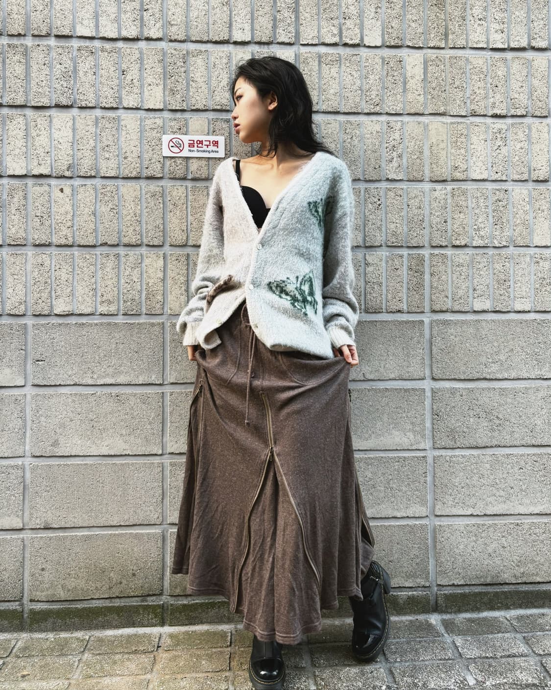 고아 풀 집업 롱 스커트 상품이미지9