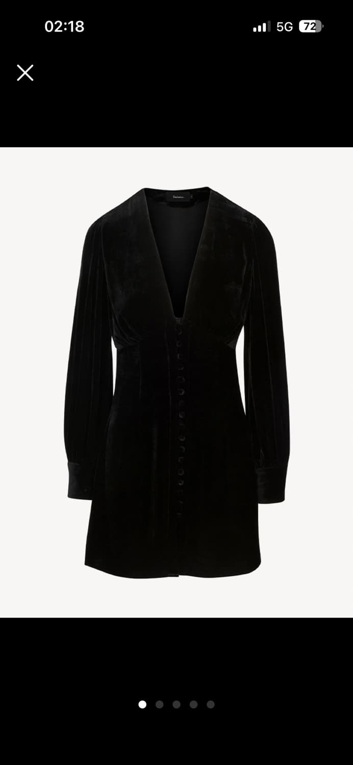 새상품) 리얼리제이션 블랙 미니 원피스 XS 상품이미지5