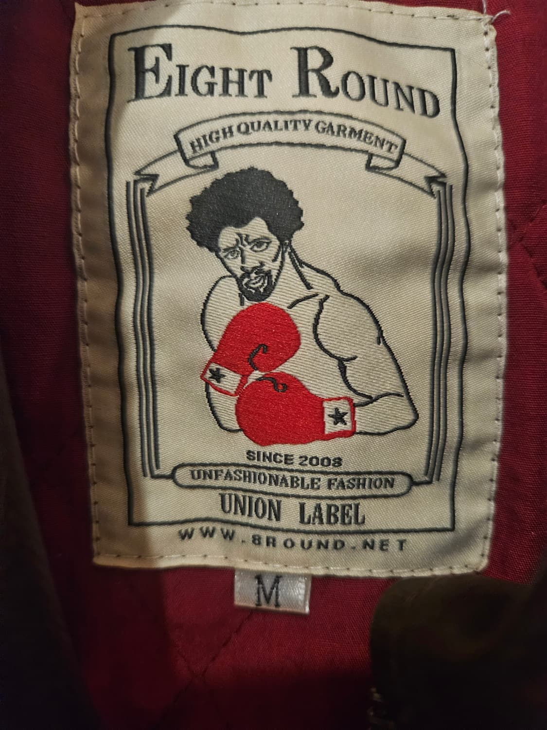 빈티지 와인컬러 항공레더자켓 100사이즈 상품이미지4