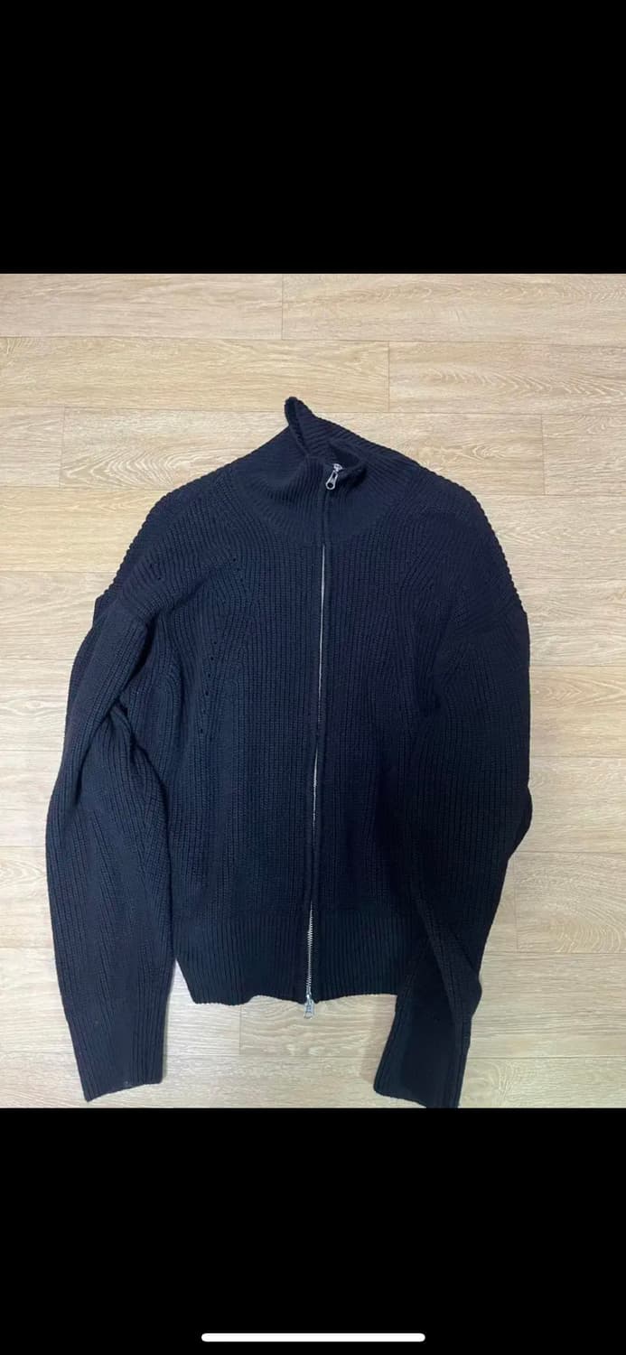 토니웩 트위스트 니트 집업 블랙 M 상품이미지3