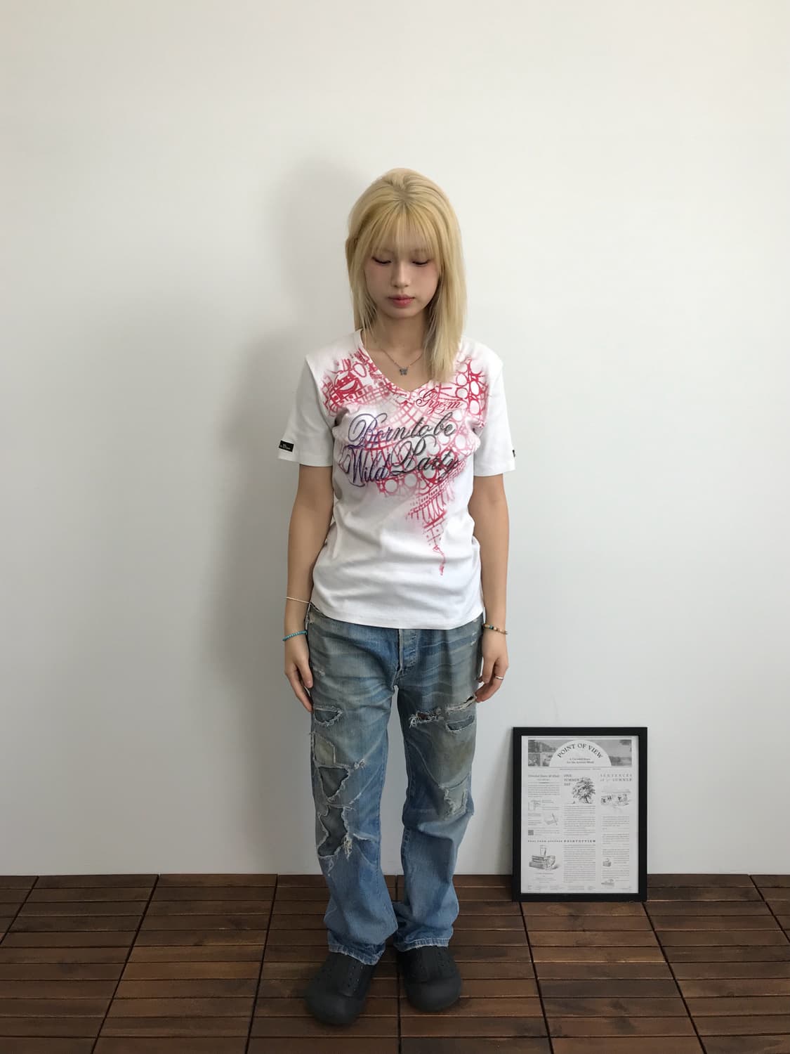 Three Arrows Eagle Graphic Ribbed Tee 상품이미지1