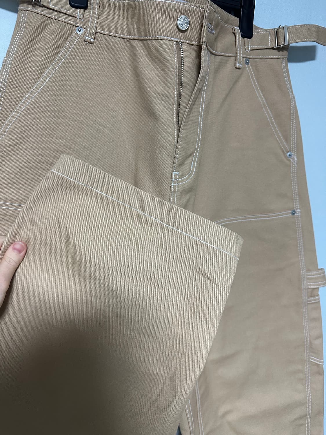 2) 그레일즈 x 코인서울 카펜터 팬츠 베이지 상품이미지6