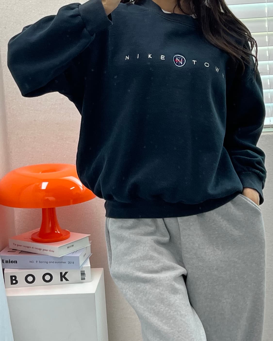 (WOMEN)90'S 나이키 기모 맨투맨-M1365 상품이미지1