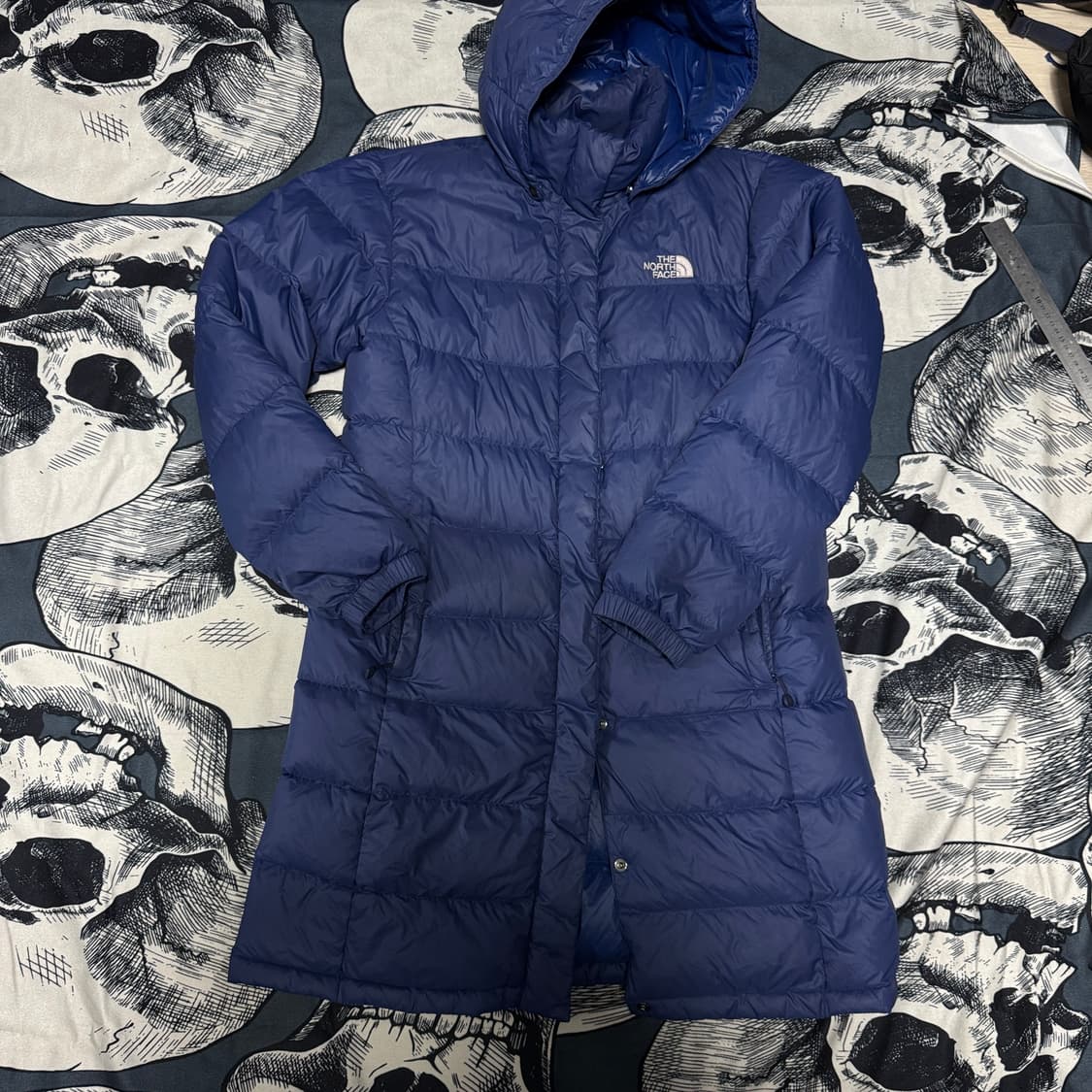 노스페이스 여성 구스다운 롱패딩 95 XL사이즈 상품이미지4