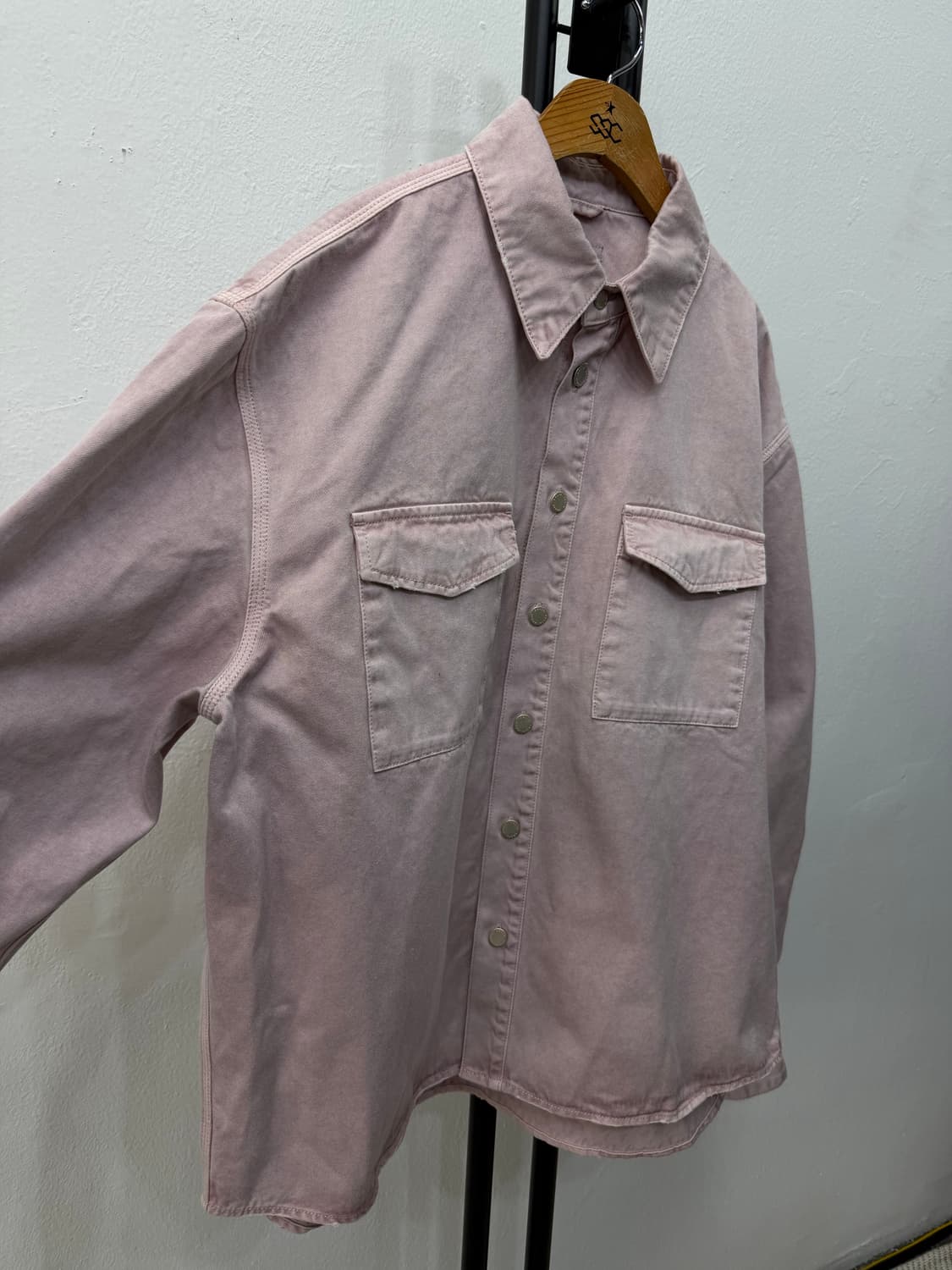 정품) 솔리드옴므 24ss 오버핏 데님 자켓 48 상품이미지2