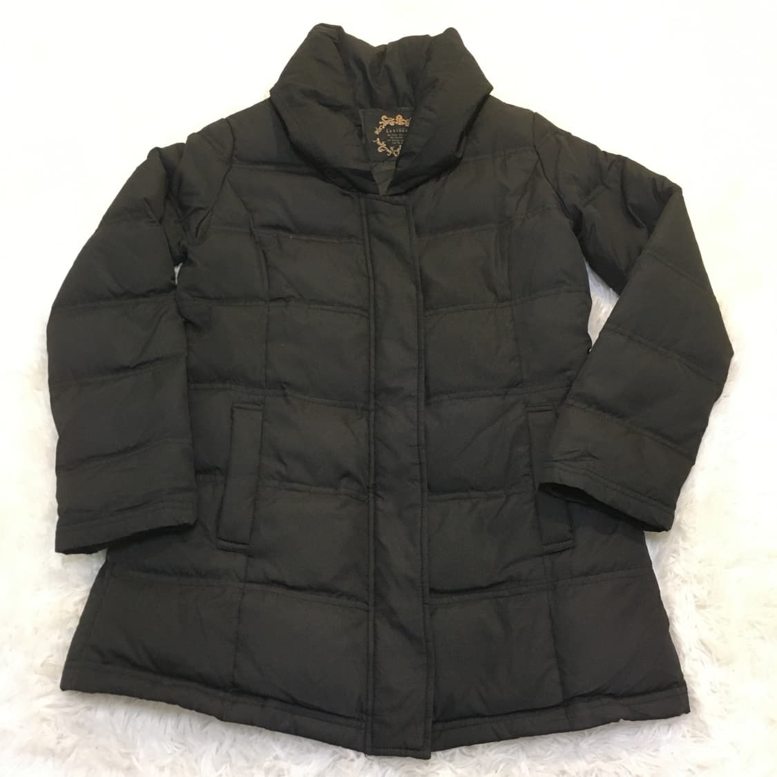 빈티지 로즈 블랙 롱 패딩 y2k 스트릿 갸루 펑키 일본빈티지728 상품이미지1