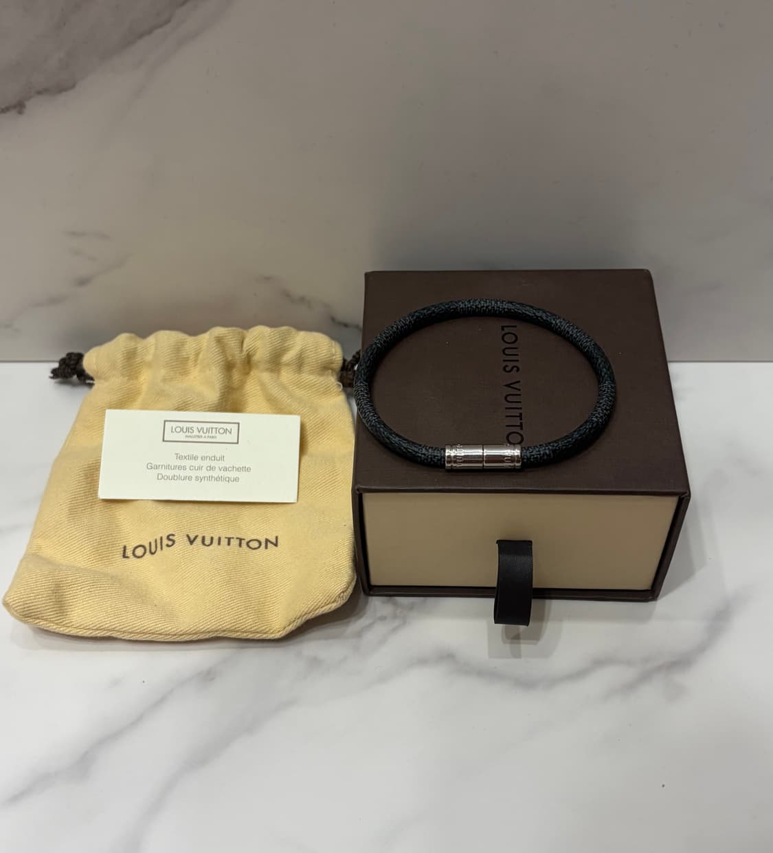 [정품] S급 루이비통 다미에 블랙팔찌 상품이미지2