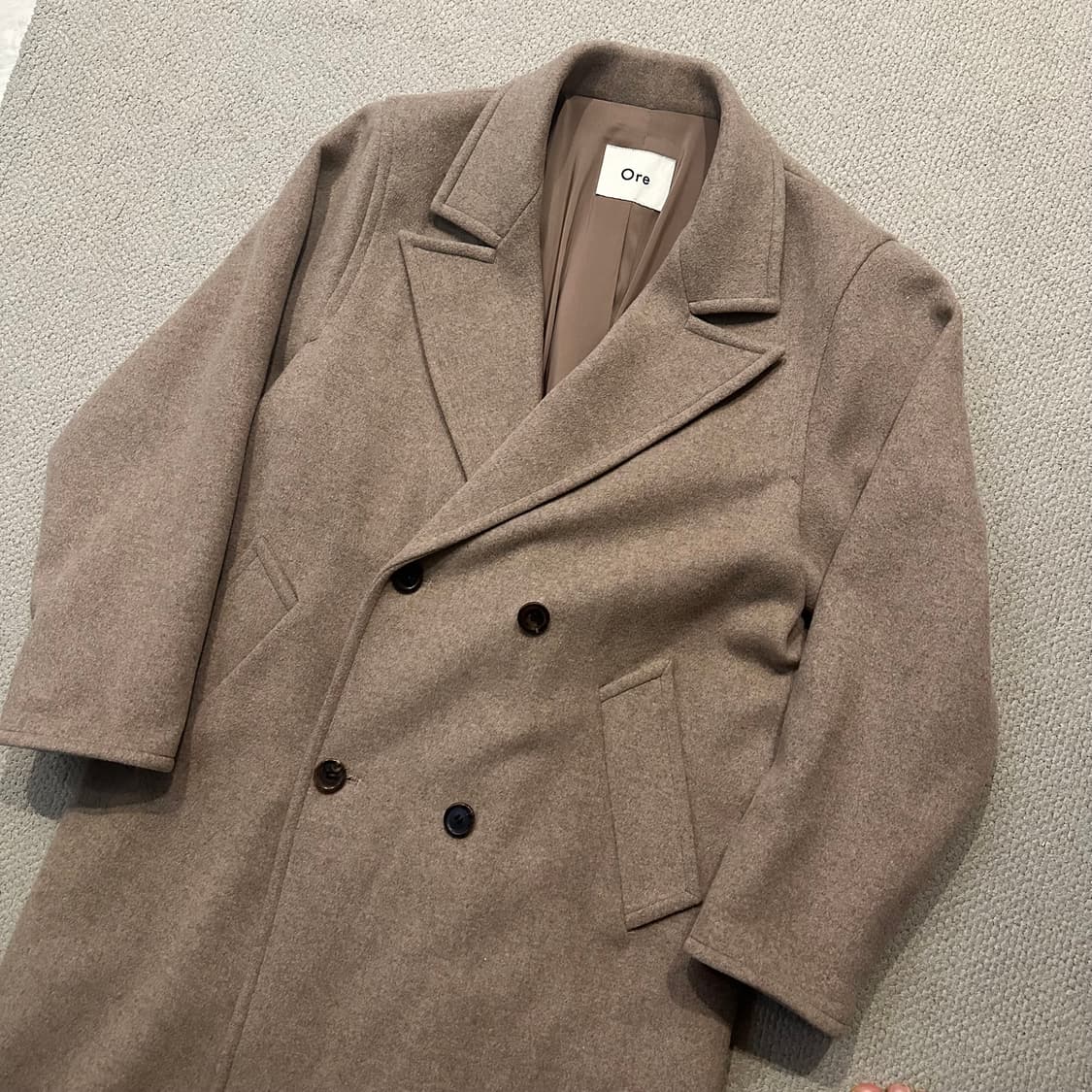 Ore 오어 울 캐시미어 더블 코트 상품이미지2