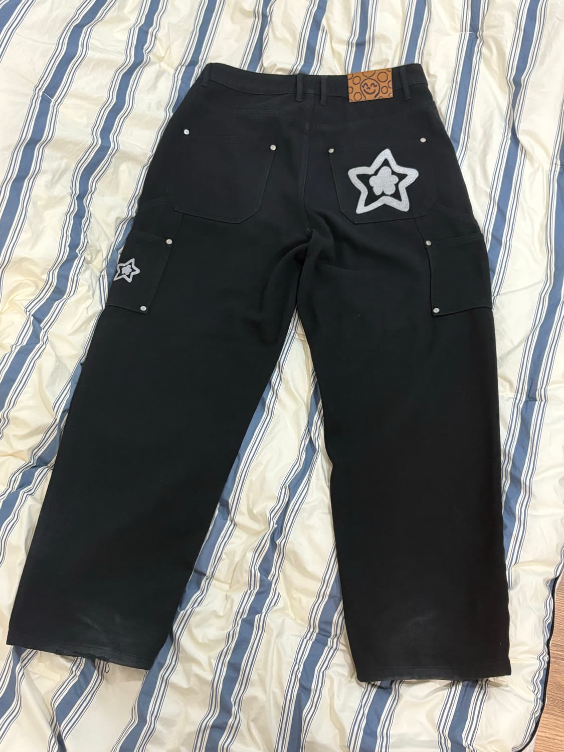 스타팀 더블니 팬츠 32 블랙 상품이미지1