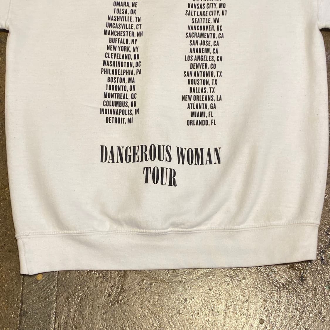 미국 빈티지 길단 아리아나그란데 투어 맨투맨 상품이미지7