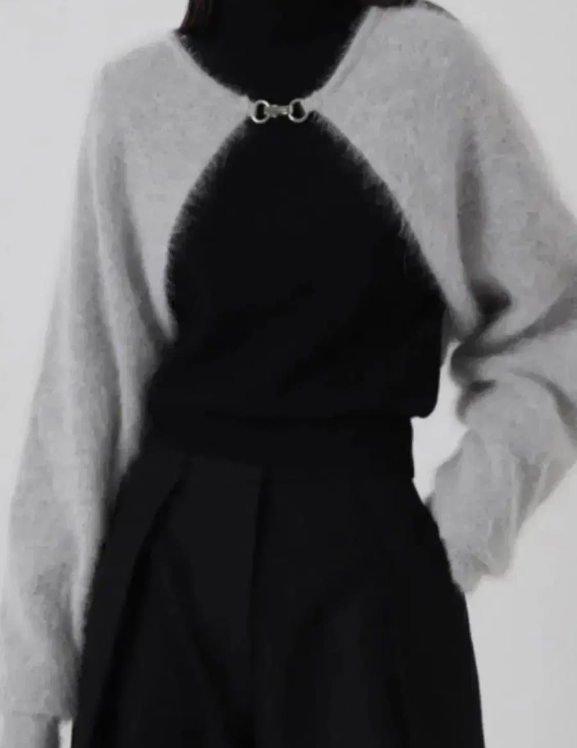 트리밍버드 앙고라 볼레로 그레이 상품이미지1