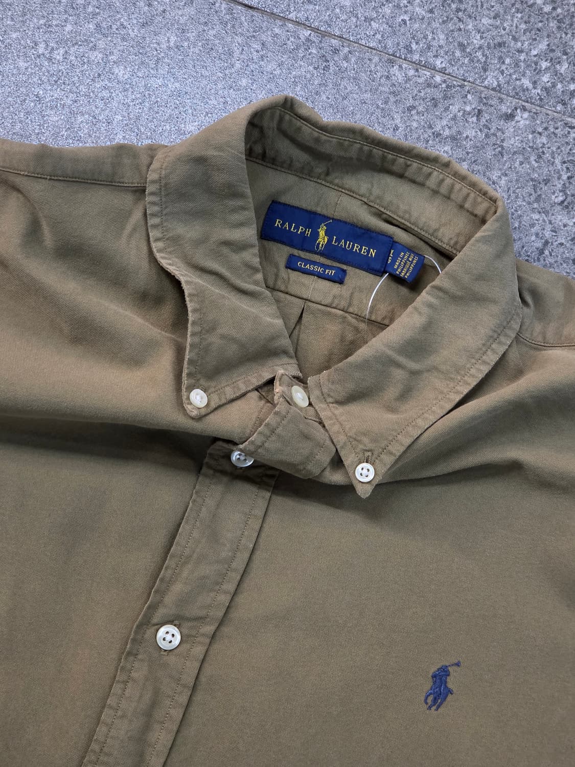 POLO 폴로 카키 반팔셔츠 상품이미지2