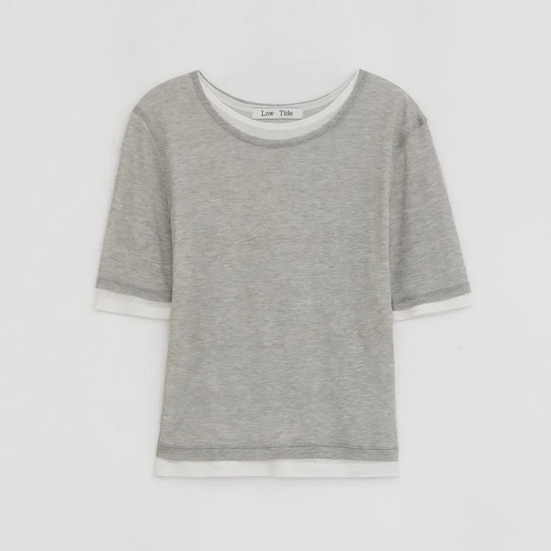 로우타이드 레이어드 티셔츠 grey 상품이미지3