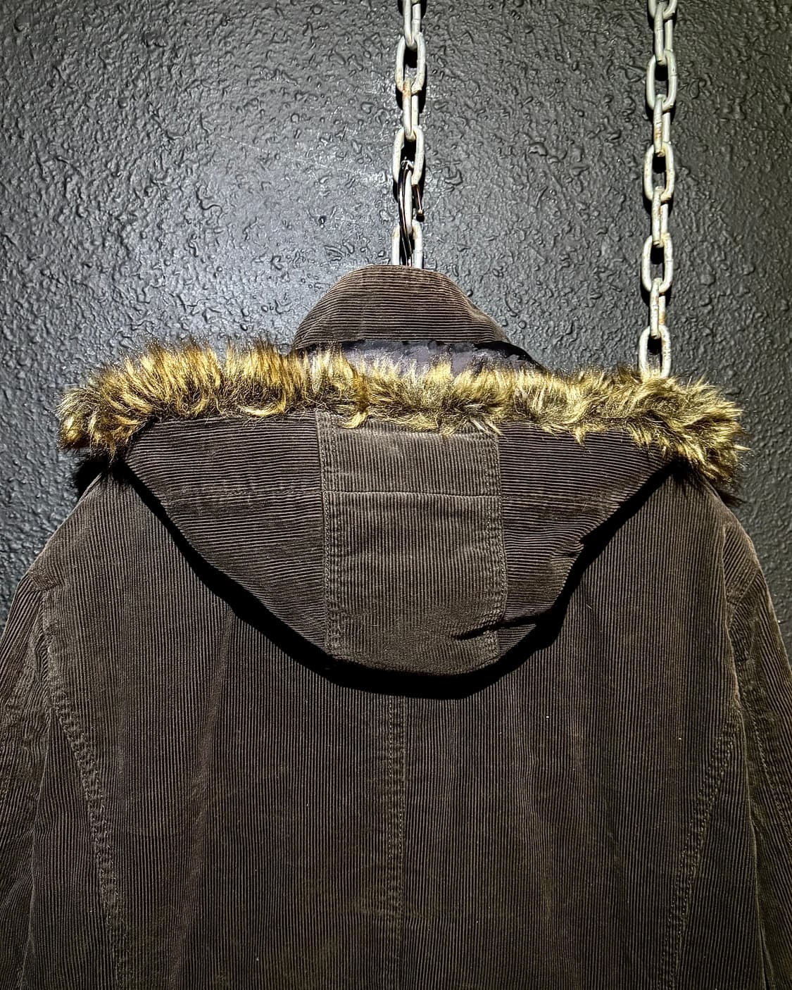 Comme Ça Ism – Corduroy Fur Hooded Jacke 상품이미지5