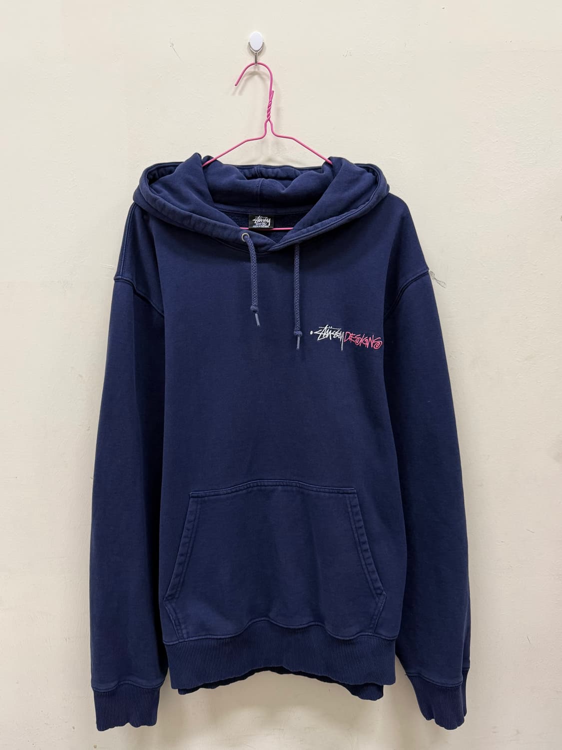 스투시 네이비 후드티 상품이미지1