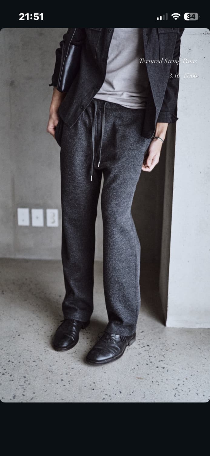 모노프리베 textured string pants 2사이즈 상품이미지1