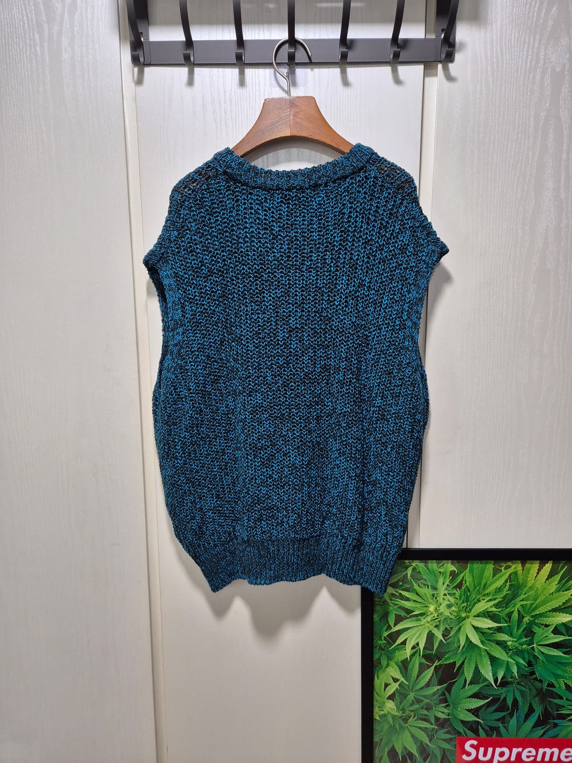 (세일)(새상품)NUAKLE 블루 여름니트 베스트 상품이미지10