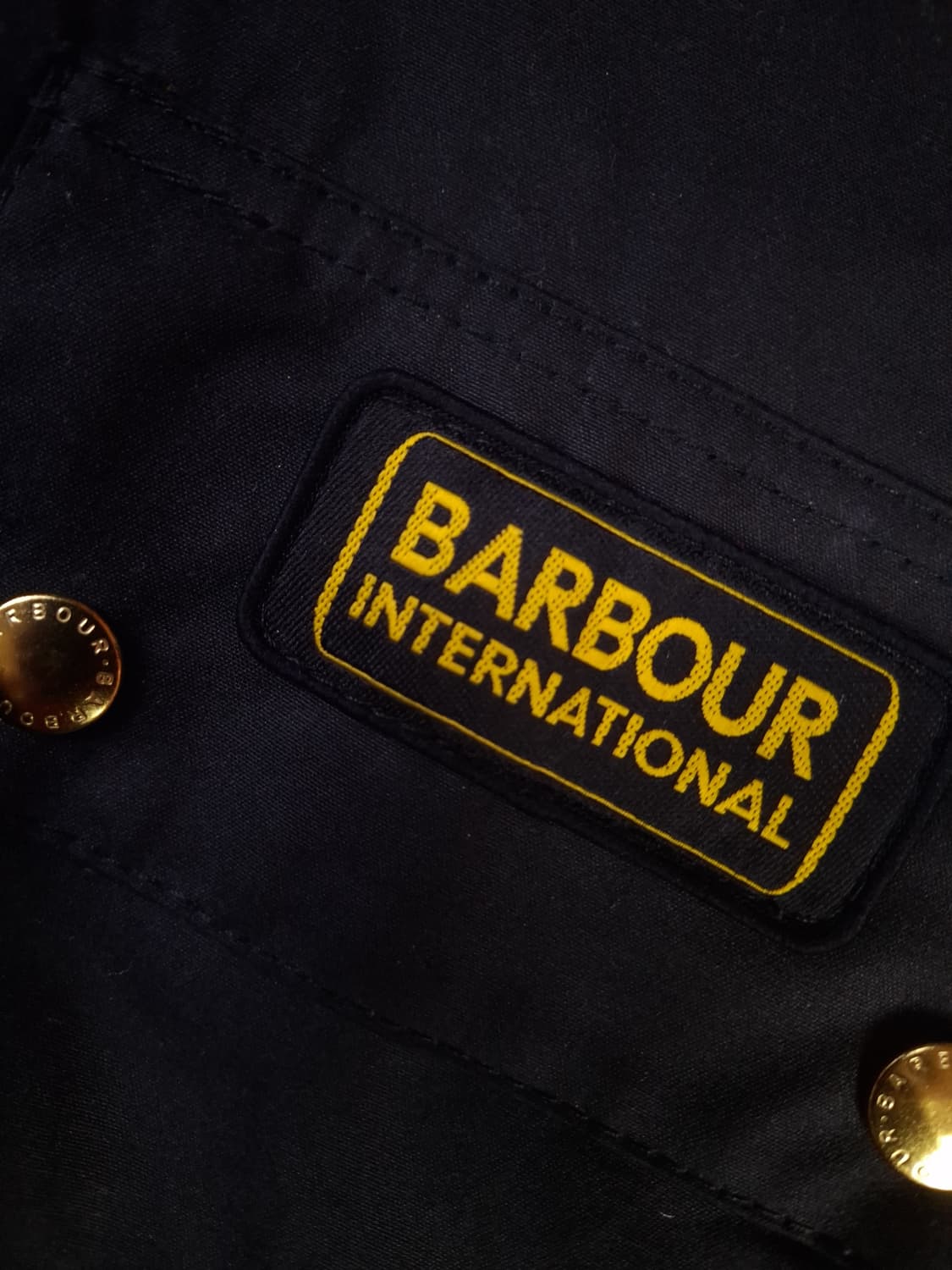 새제품 오리지날 Barbour 바버 블랙 인터내셔널 A7 왁스 자켓 상품이미지4