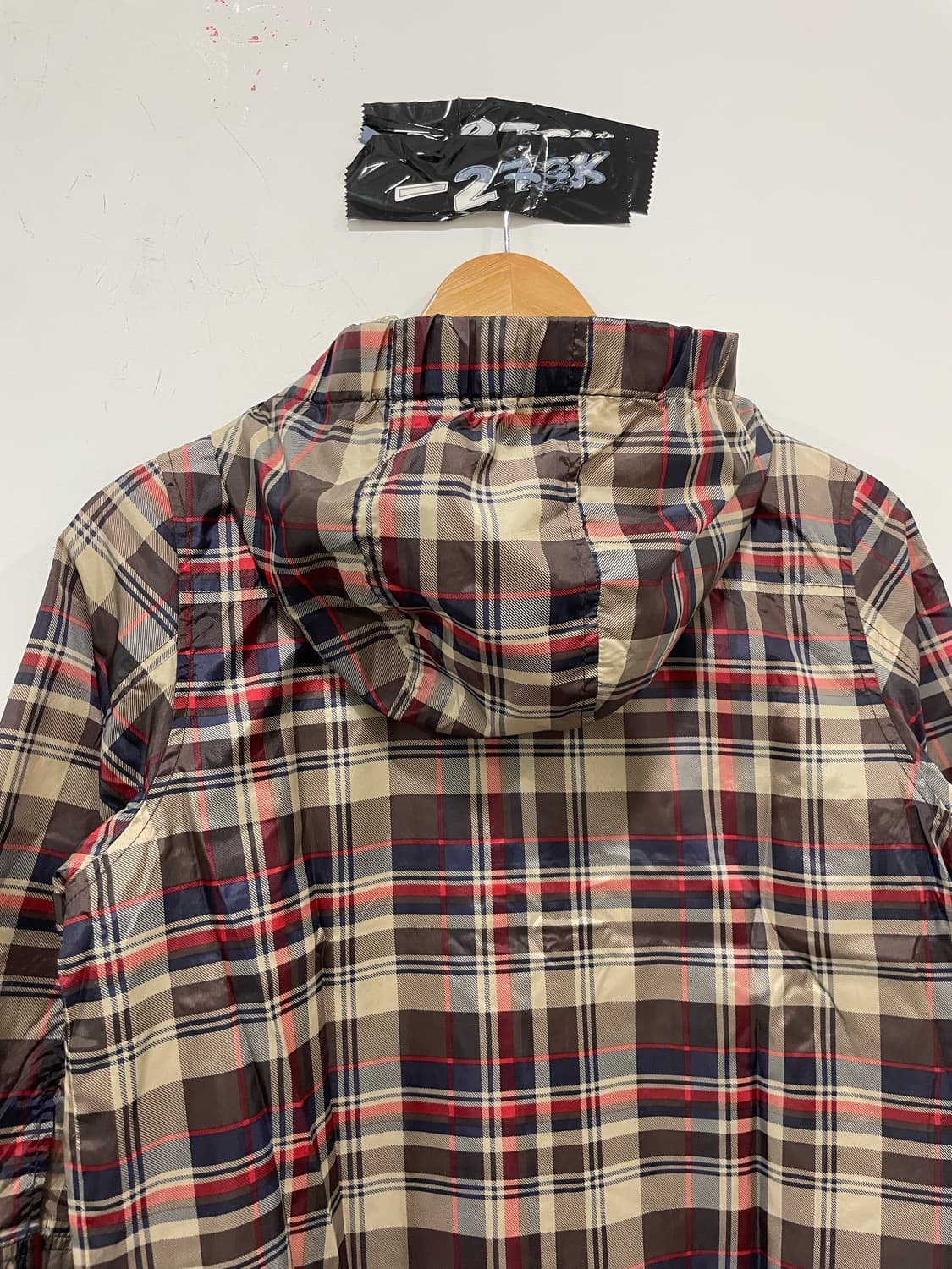 Ray Beams 레이빔즈 타탄체크 7부 후드 윈드브레이커 상품이미지9