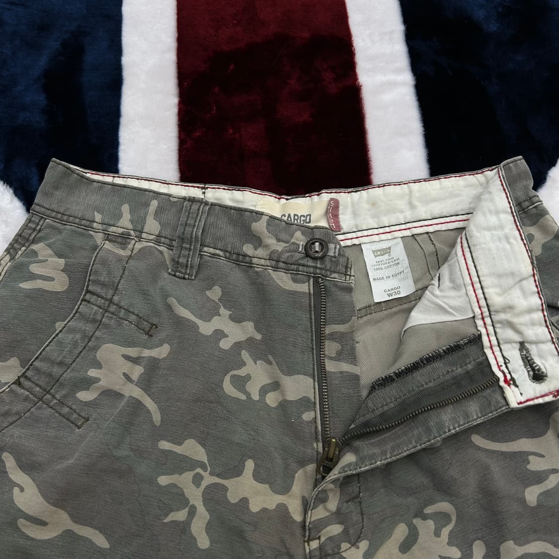 [30]리바이스 카모플라쥬 카고 워크반바지 상품이미지4