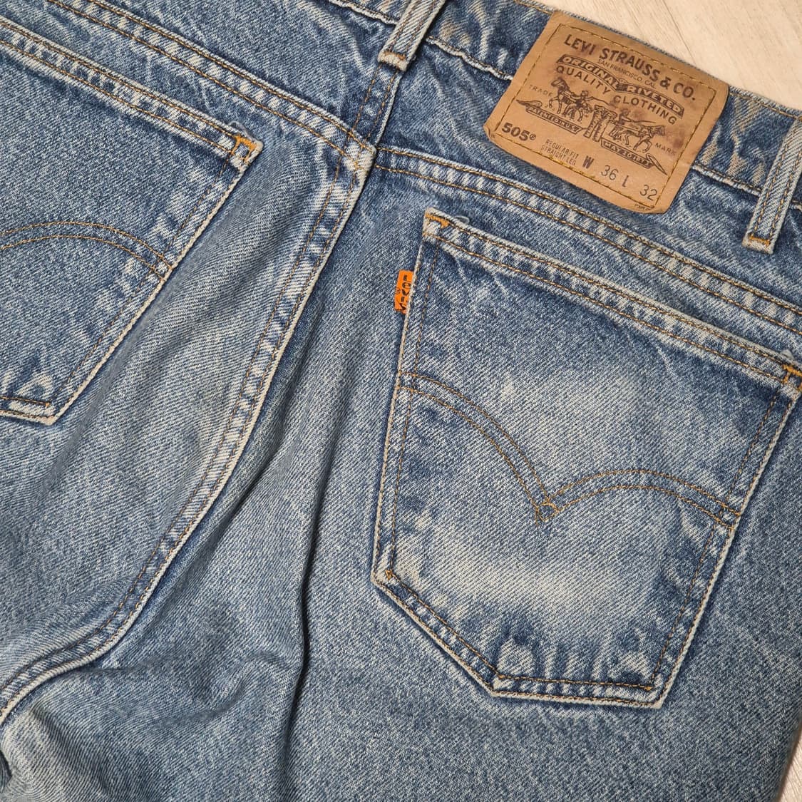 90's levis 505 orange tab [34] 상품이미지5