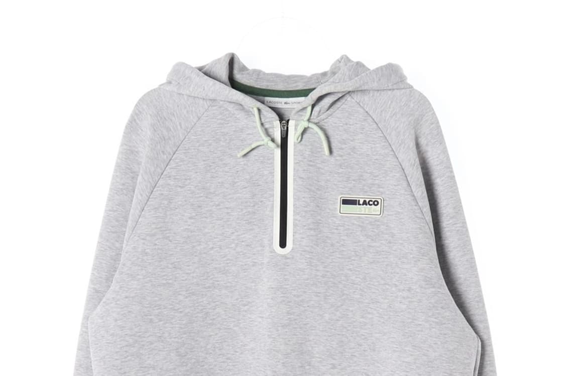 라코스테 스포츠 래글런 반집업 기모 후드 95 상품이미지3