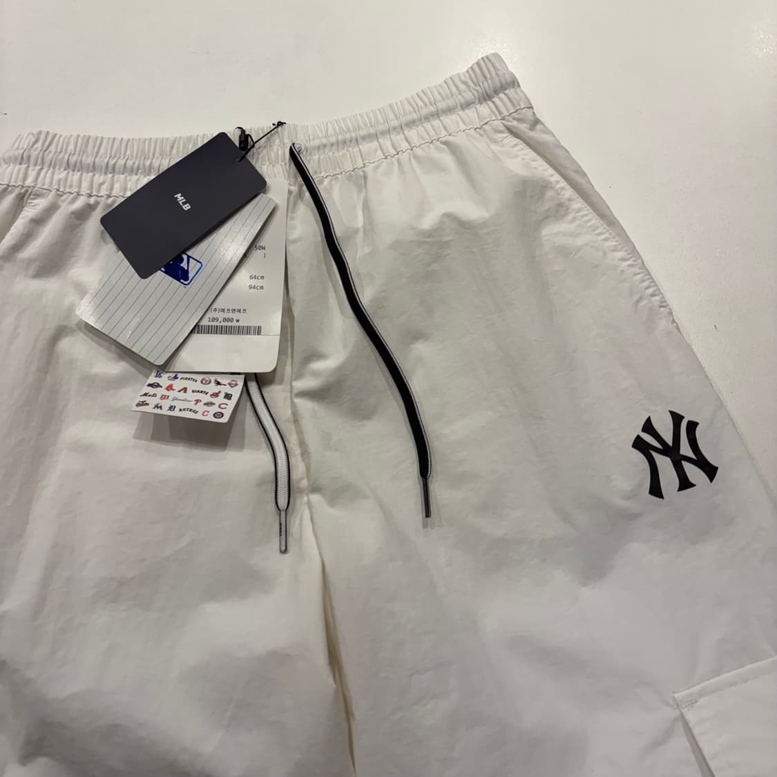 [XXS] MLB 엠엘비 뉴욕 양키스 카고 팬츠 화이트 C601 상품이미지3