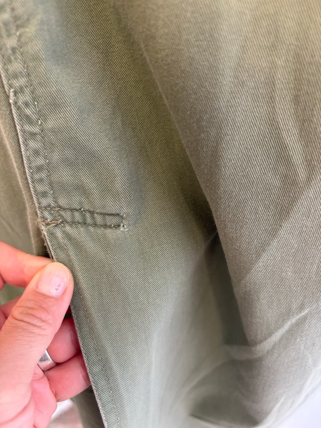 카키 빈티지 워크 오버롤 원피스 JPN 상품이미지5