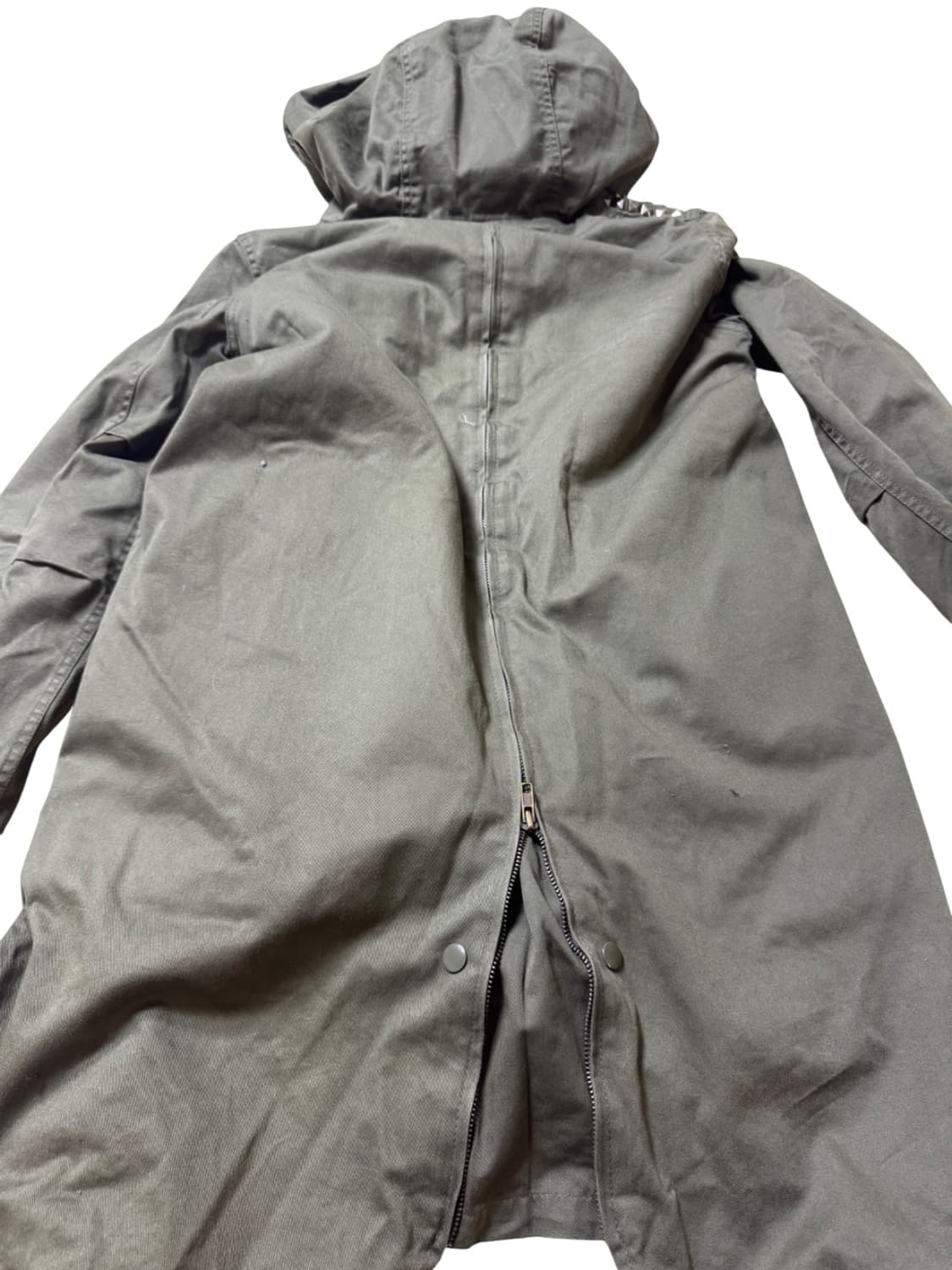 Vintage Stud Khaki Long Jacket 상품이미지2