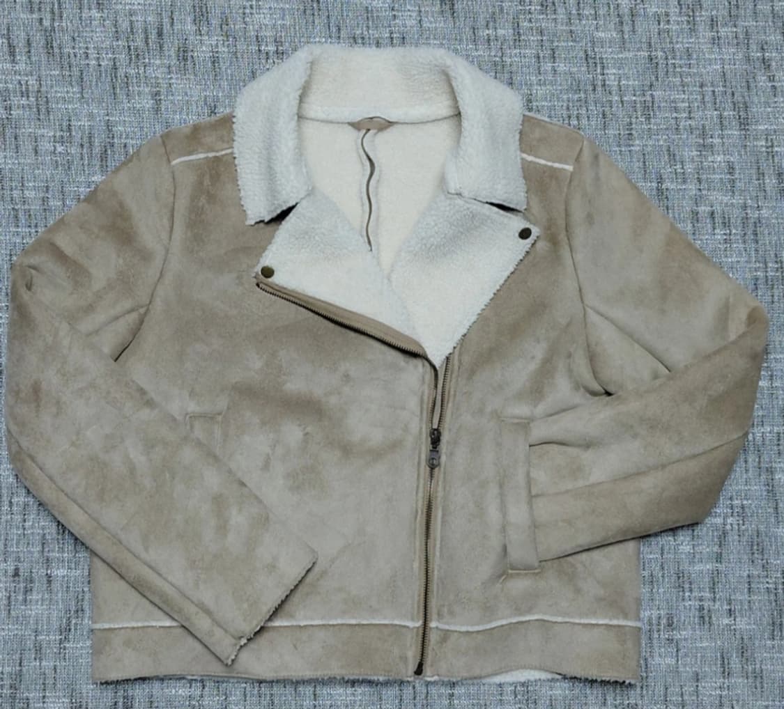 일본 GU 여성 무스탕 자켓 L 상품이미지1