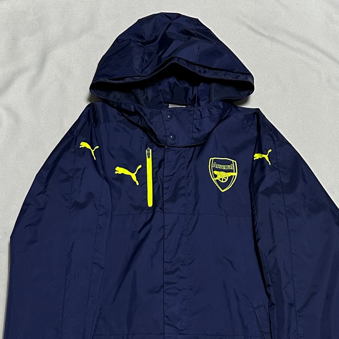 L 퓨마 아스날 16-17 시즌 네이비 후드 바람막이  상품이미지1