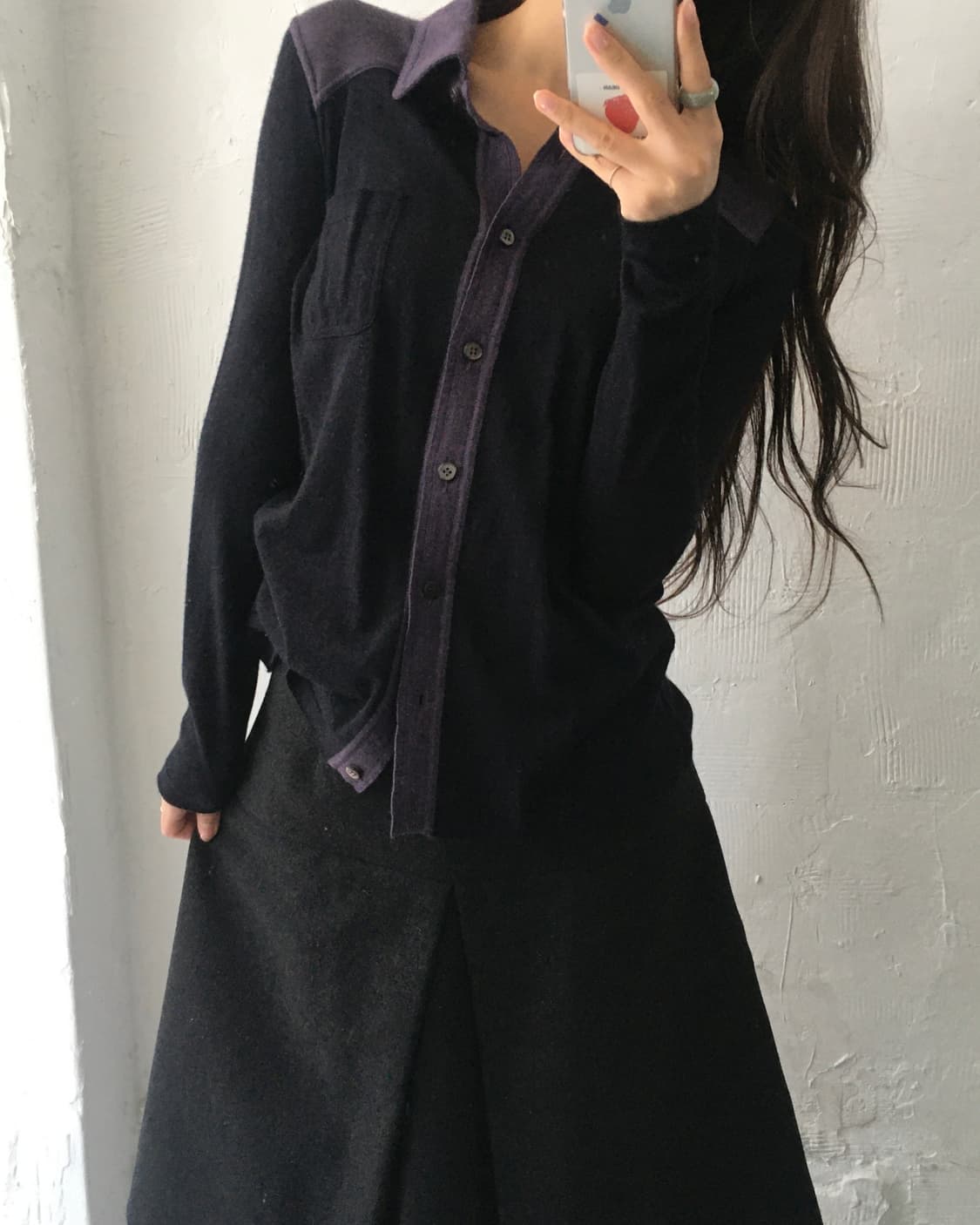Prada 프라다 캐시미어 실크 카라 가디건 상품이미지4