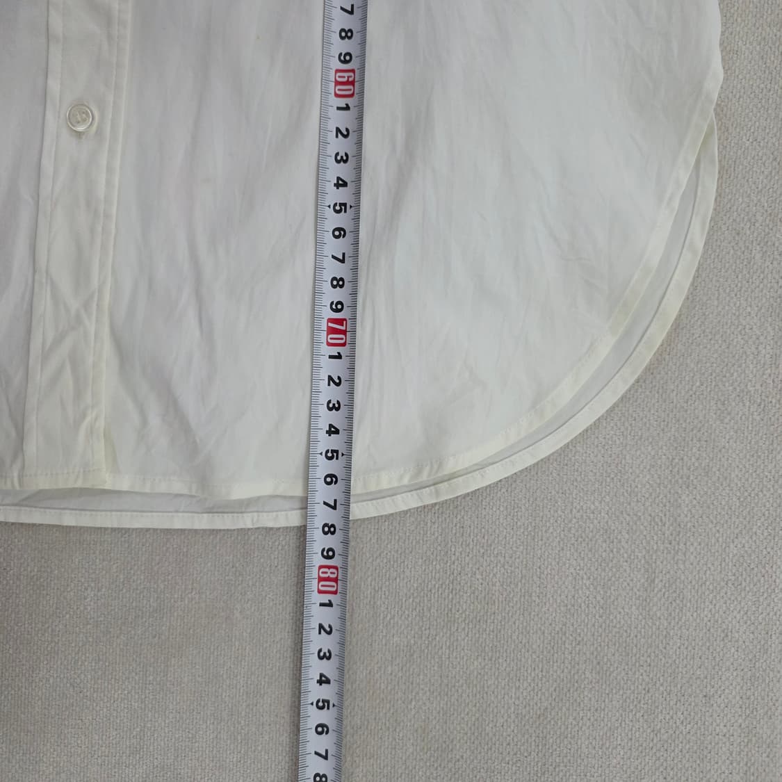 [S] 띠어리 화이트 코튼 셔츠 남방 0220J 상품이미지6