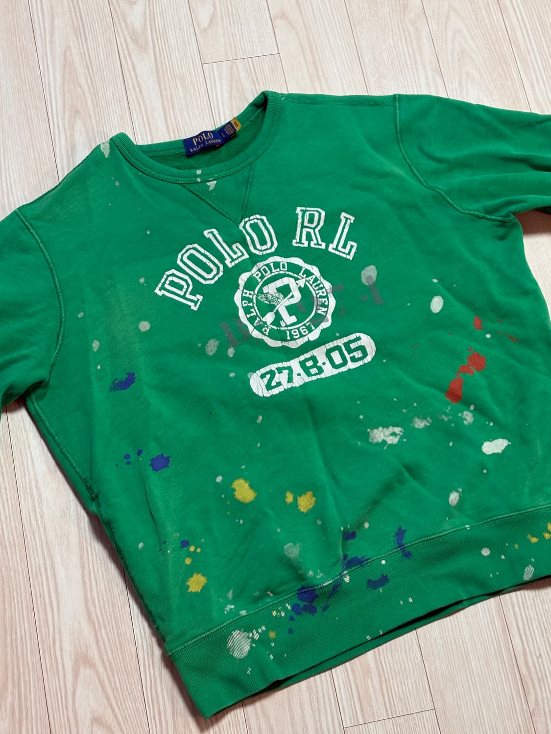 폴로 페인팅 맨투맨 상품이미지1