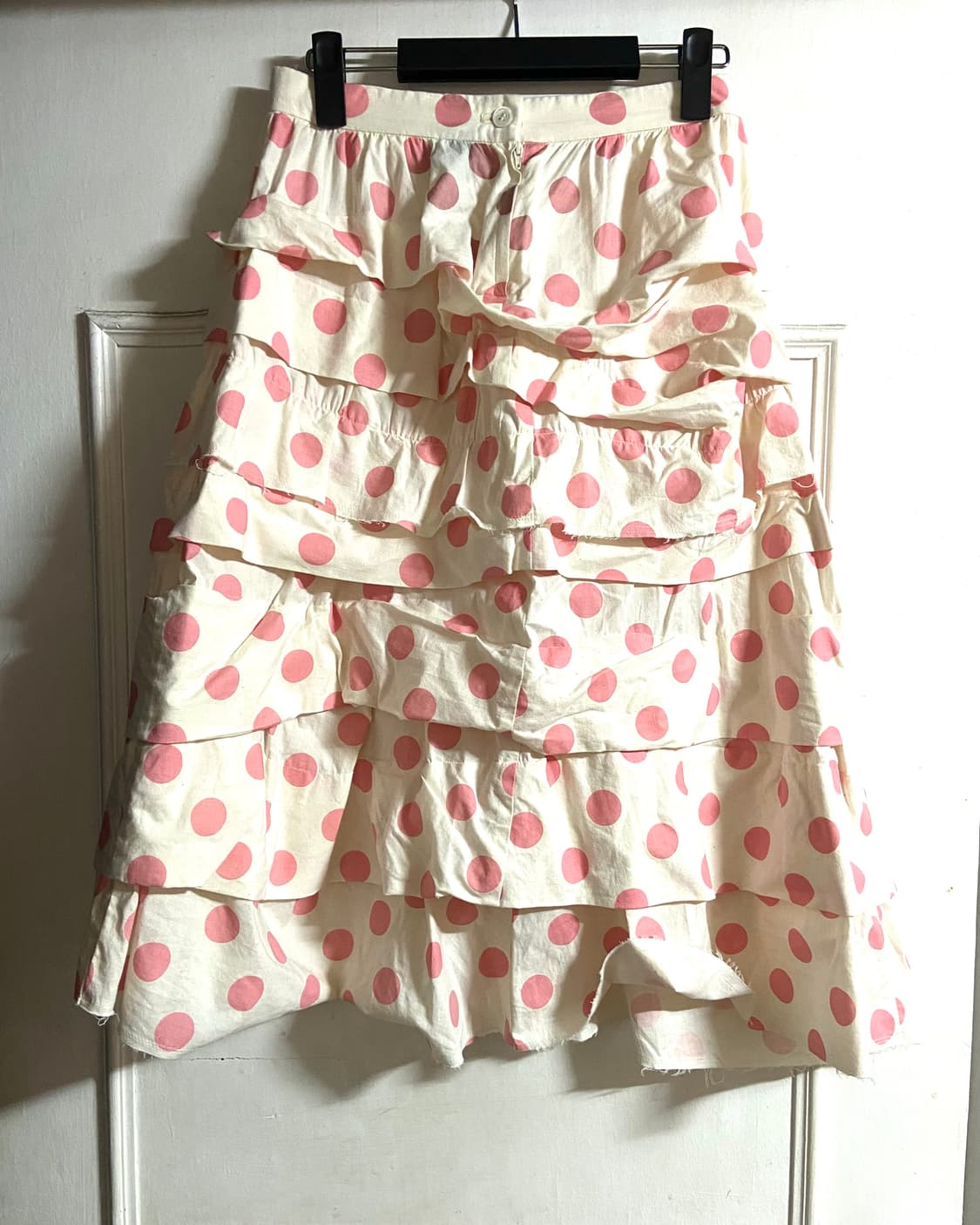 꼼데가르송 트리콧 핑크 도트 프릴 캉캉 스커트 상품이미지5