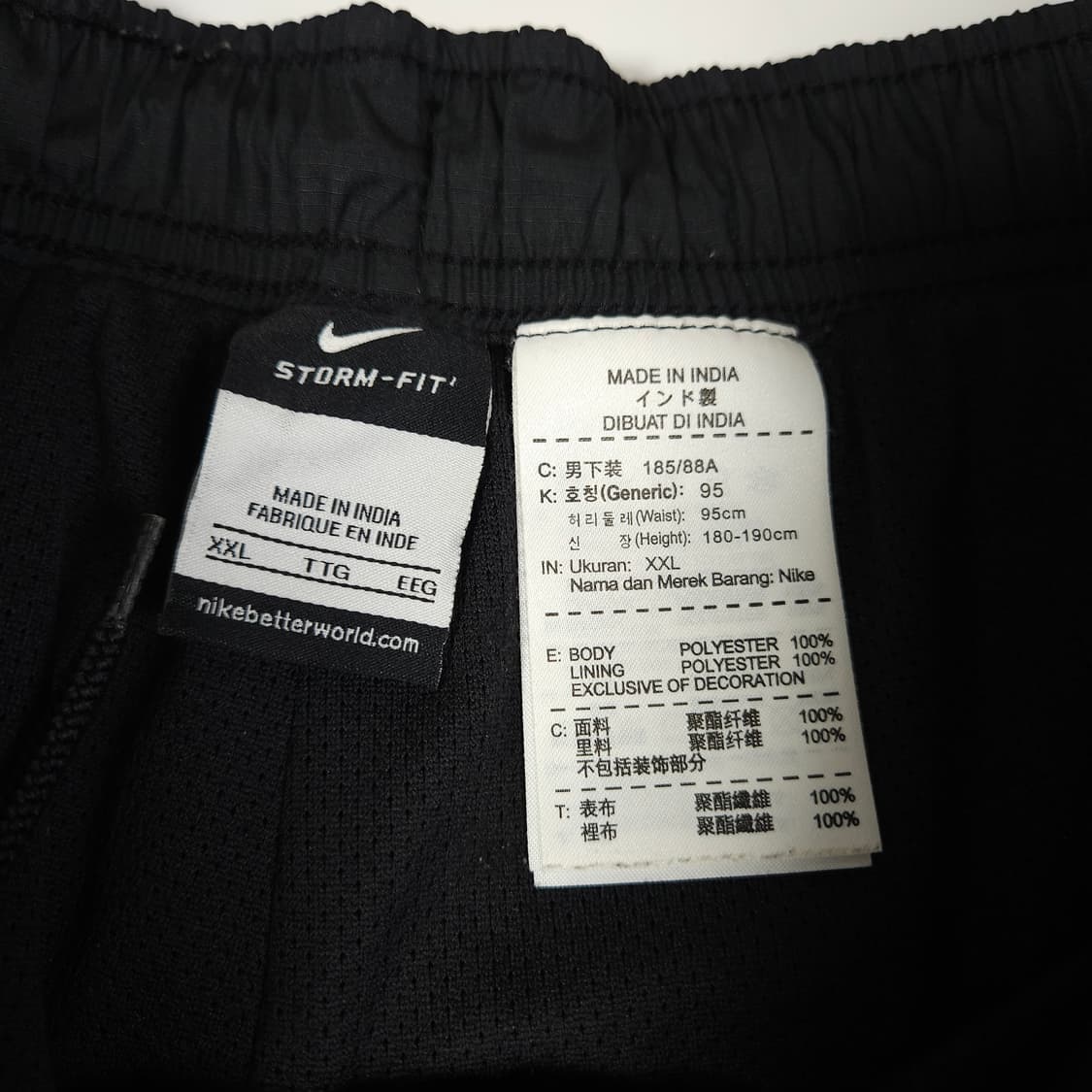 나이키 스우시 우븐팬츠 블랙 상품이미지4