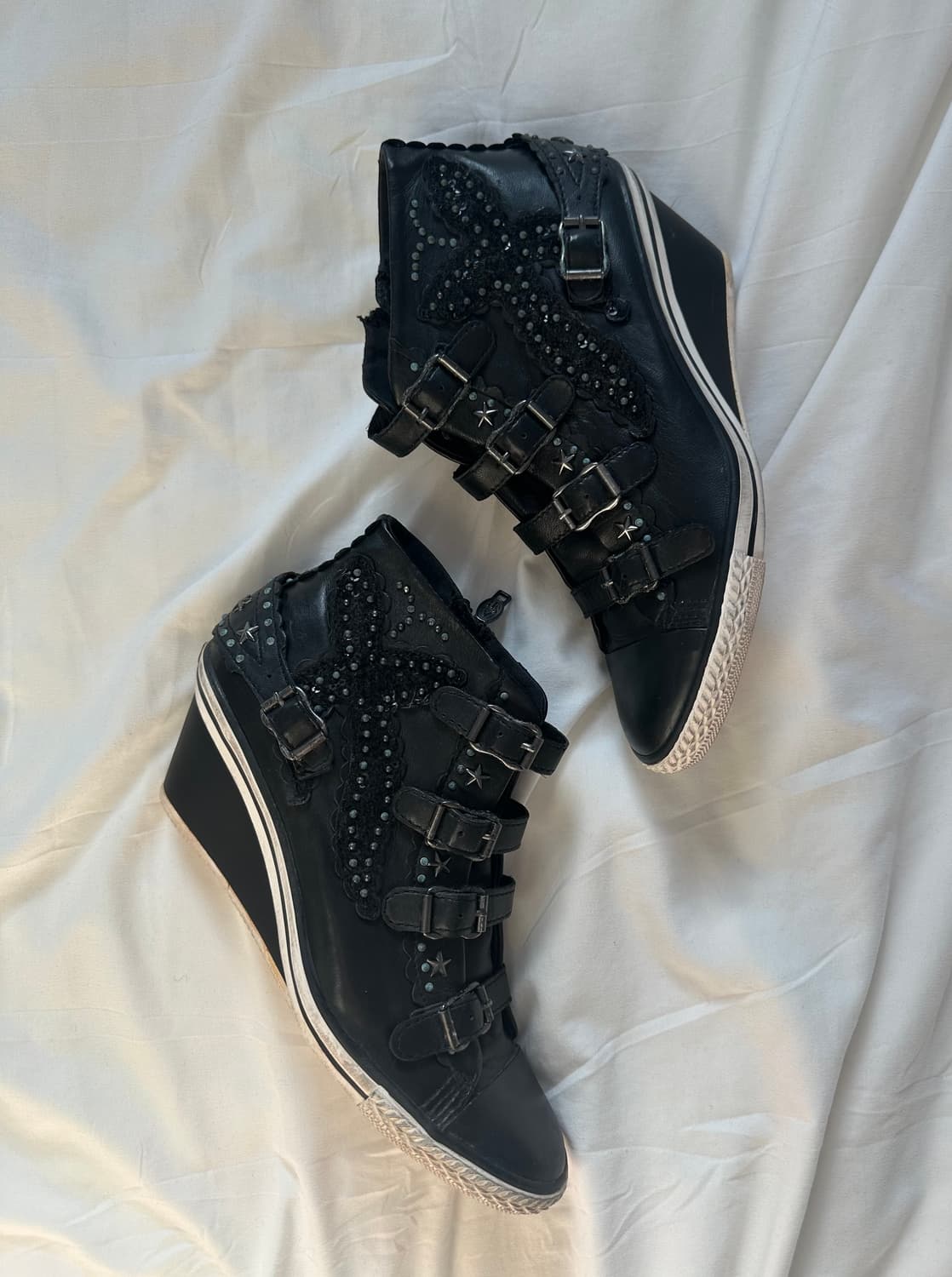 Ash 아쉬 제니얼 레더 웨지힐스니커즈 상품이미지1