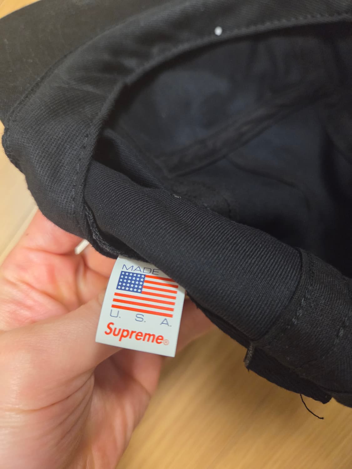 슈프림 캠프캡 블랙  상품이미지3