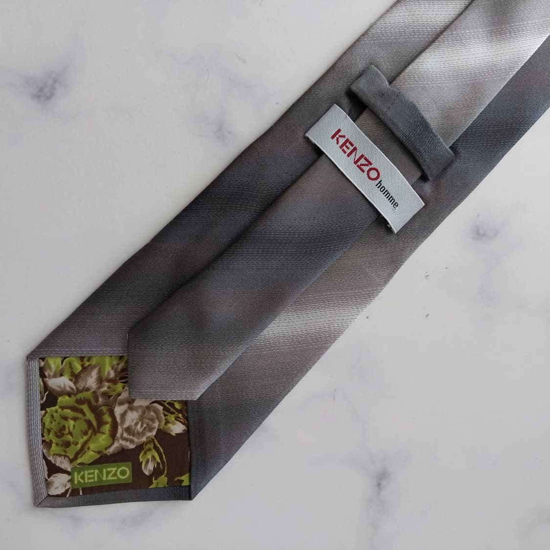 KENZO 겐조 넥타이 그레이 A+~A등급  9.2cm  K2603 상품이미지6