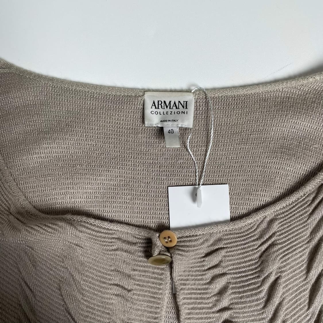 Armani 셔링 린넨 가디건 (italy)   상품이미지6