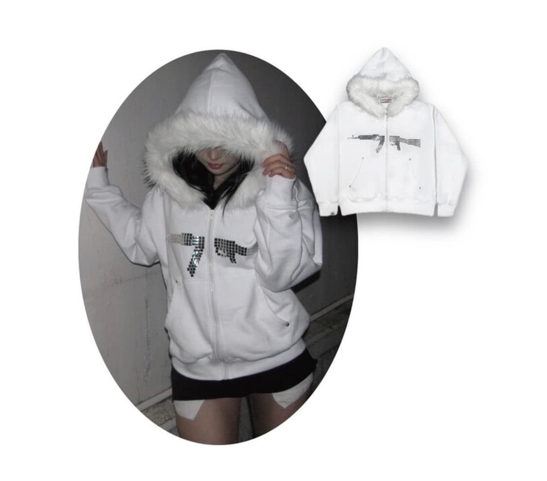 landminegirl 후드집업 빈티지 퍼집업 홀리스터 아베크롬비  상품이미지2